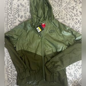 Nike Forest Green Hooded Jacket